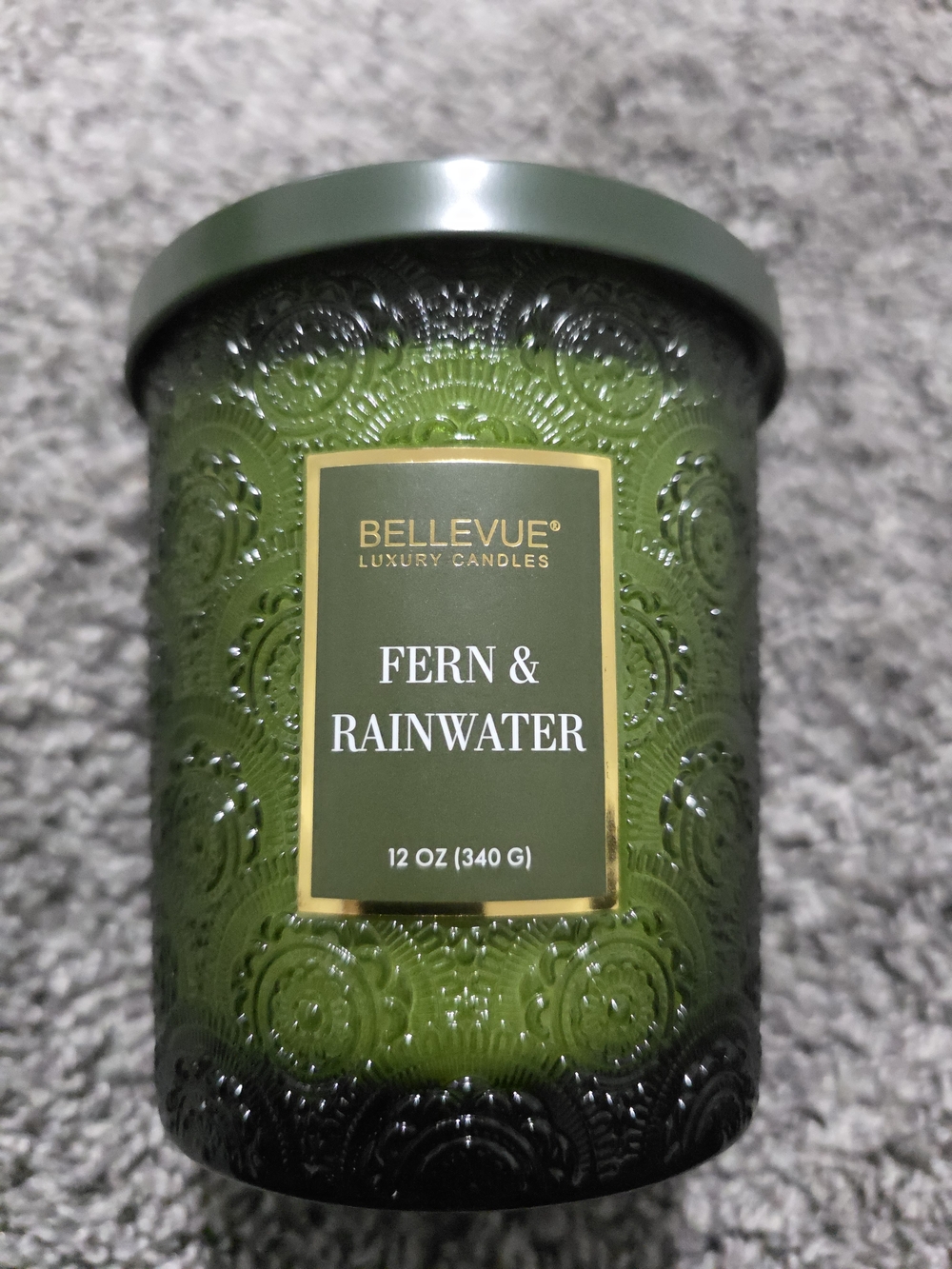 Fern & Rainwater Luxury Candle - Green